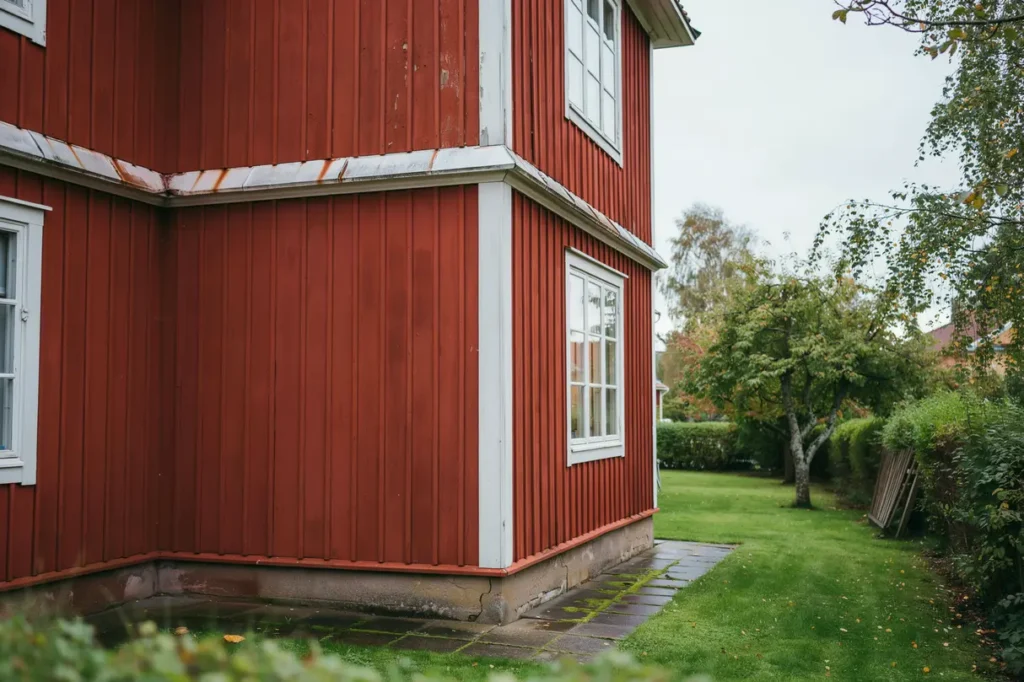 byte av gamla pl tbeslag p villan tecken p slitage och r tt tg rd i tid
